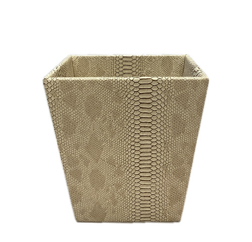 Beige waste basket - Corbeille a papier H.30cm